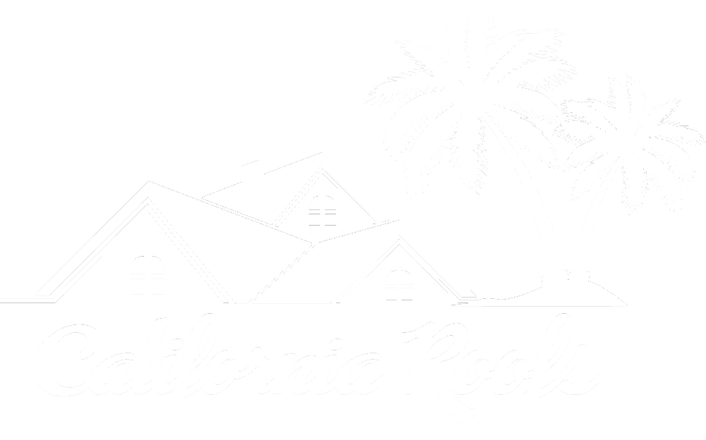 California Roofs Logo | White Only